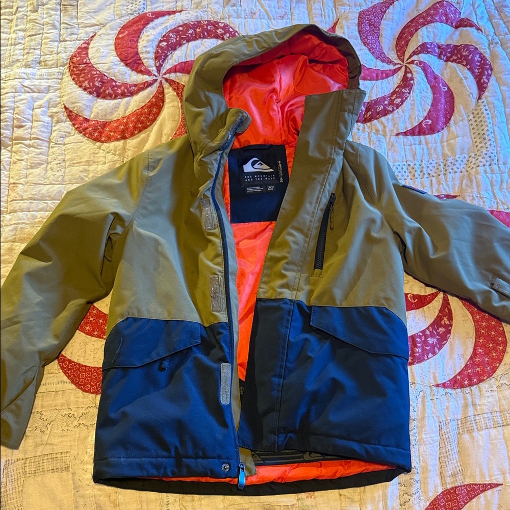 Quiksilver Kids' Mission Jacket - Olive and Navy